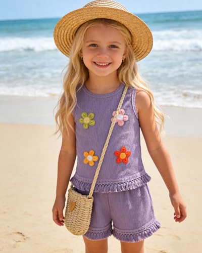 Image of Kids Toddler Girl Summer Clothes Letter Printed T-Shirt Top+ Floral Skirt 2pcs Girl's Skirt Set