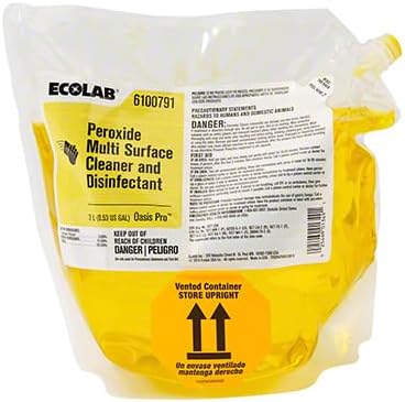 Ecolab Peroxide Multi Surface Cleaner and Disinfectant, 2 Liter (1) Pk