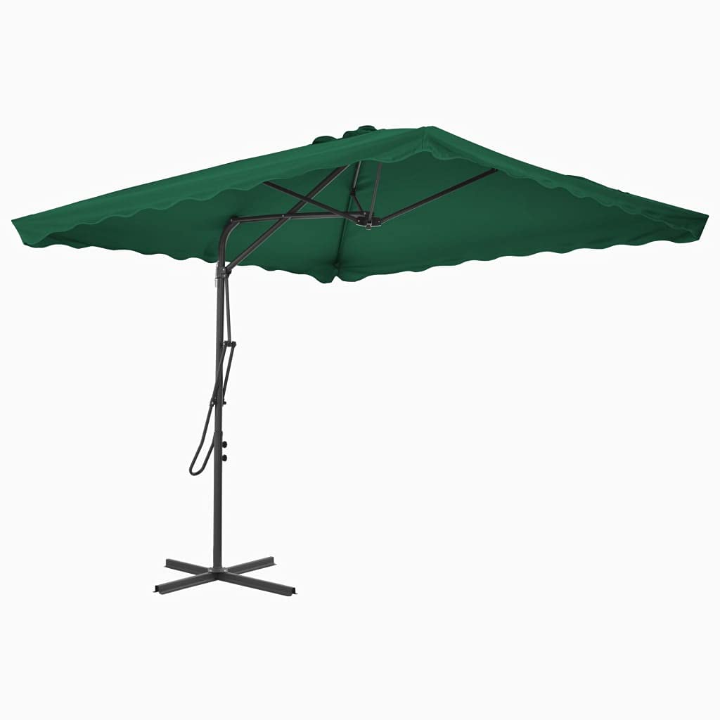 vidaXL Sonnenschirm 250x250cm Grün Ampelschirm Marktschirm Gartenschirm Schirm