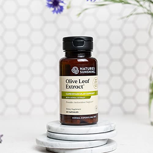 Nature's Sunshine Olive Leaf Extract Concentrate 60 Capsules #TOP1