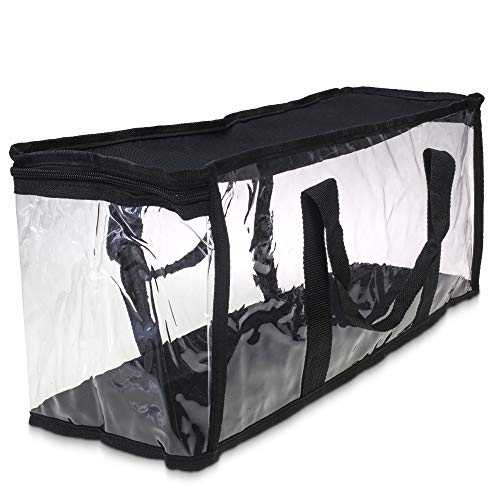 Made Easy Kit Clear Media Storage Bag Compatible with DVDs, Blu-Rays, Video Game Cases, VHS (40 DVD Capacity) with Dividers (Black, 4) - Thumbnail 6
