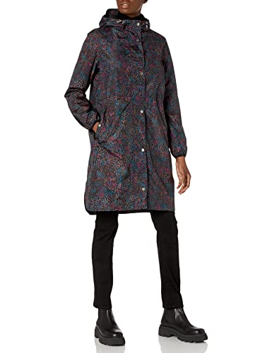 Joules Women's Rain Parka, Black Spots, 12 #TOP11
