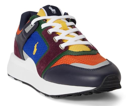 Image of POLO RALPH LAUREN Train 89 Suede & Oxford Sneakers