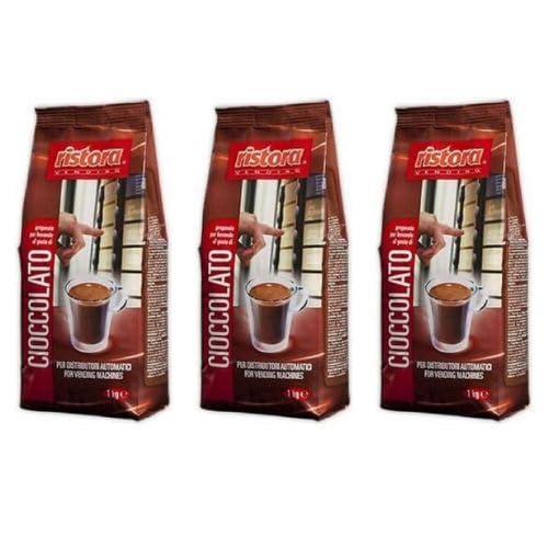 3 Kg Ristora Cioccolato In Polvere per Distributori Automatici, Bar, Ristoranti, Hotel, Casa e Cioccolata Calda -