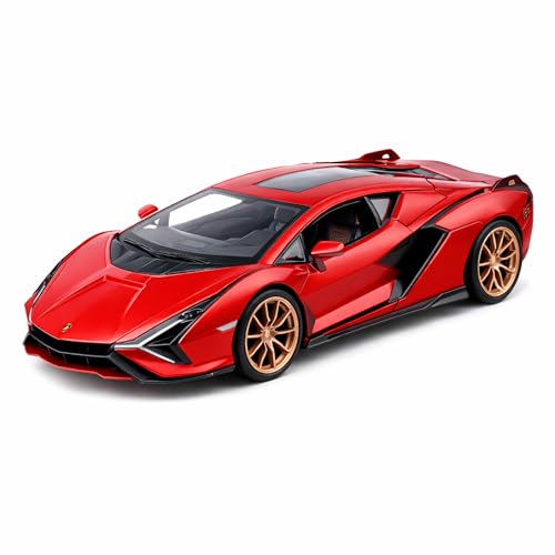 Image of Wizplex RMZ Hobby Lamborghini Sian FKP 37 Die-Cast Car 1:32 Scale Model Hybrid Supercar Toy Pull Back Vehicle for Collectors