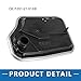 A ABSOPRO Car Oil Strainer Trans Pan FZ01-21-51XB Oil Strainer Trans Pan for Mazda 3 2006-2018 Iron Black