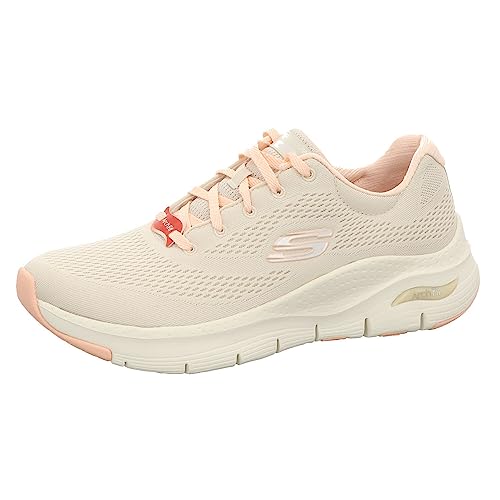 Skechers Skechers Sport Court 92, Women's Sneaker, Natural Knit Mesh Coral Trim, 6 US
