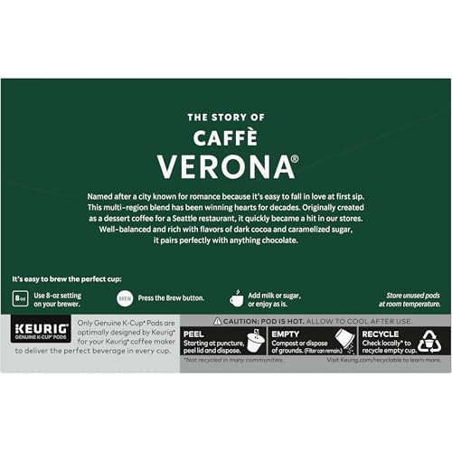 Starbucks K-Cup Coffee Pods, Dark Roast Hot or Iced Coffee, Caffè Verona, 60 Keurig Pods - image 8