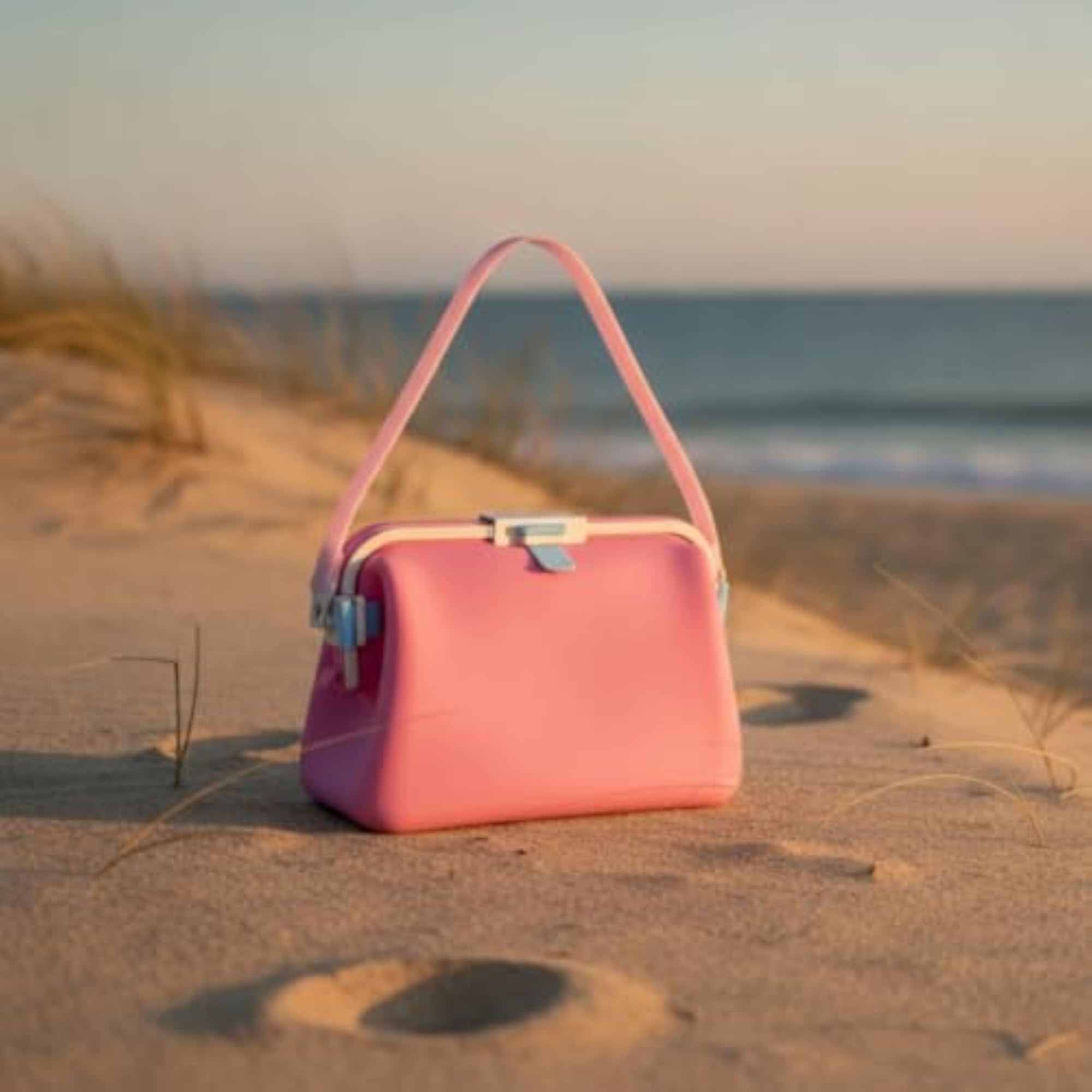 Foldable Silicone Toiletry Bag with Strap
