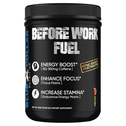 BLUE COLLAR Nutrition Before Work Fuel Melon 30 Servings