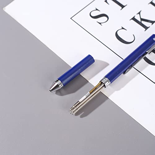 Ipienlee 4 In 1 Multifunctional Pens 0.7Mm 3-Color Ballpoint Pen And 0.5Mm Mechanical Pencil In One Pen Contain 2 Pens And 10 Ballpoint Pen Refills And 1 Pack Pencil Refill, Blue And Red #TOP7