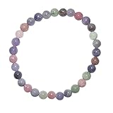 Mulit Color Kugel Armband Multi Color Armband Kugel Ø 6 mm A* extra mit Tansanit Turmalin Smaragd Rhodochrosit u.a.(3876)