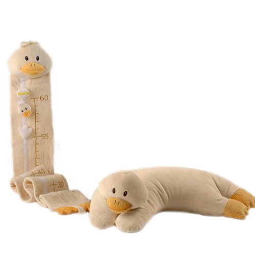 Image of Baby Aspen Dilly the Duck Cashmere Soft Booster Pillow and Growth Chart Gift Set