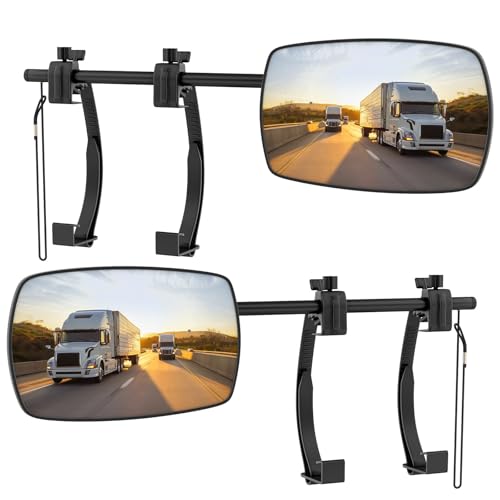 Rétroviseur caravane, Remorquage de remorque de remorque rétroviseur d'extension réglable universels pour Lot de 2 rétroviseurs remorque de voiture,caravane