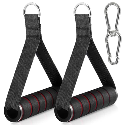 Citufuol 2 Pack Upgraded Exercise Handles, Gym Handle Equipment for Cable Machine Attachments, Strength Training Workout, Pilates, Home Gym, Resistance Bands, Heavy Duty Workout Accessories Citufuol 2 Pack Upgraded Exercise Handles, Gym Handle Equipment for Cable Machine Attachments, Strength Training Workout, Pilates, Home Gym, Resistance Bands, Heavy Duty Workout Accessories