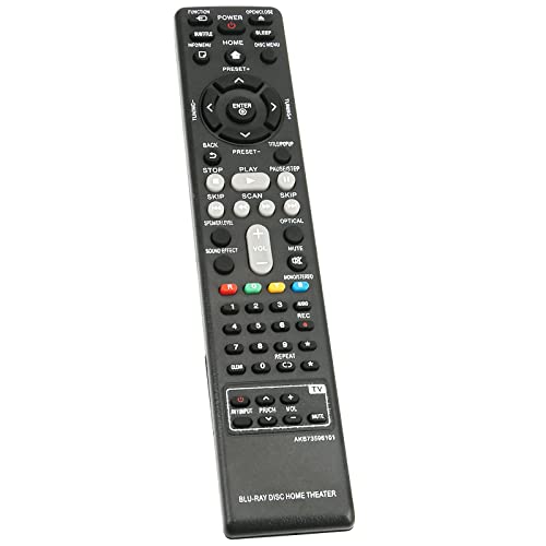 Allimity New Replacement Remote Control AKB73596101 fit for LG 3D Blu-ray DVD Home Theater System BH6220S BH6320H BH6420P BH6520T BH6620P BH6620S BH6620T BH5140S BH4120S BH6730S BH6820SW BH6830SW 2 41FX5E20tsL