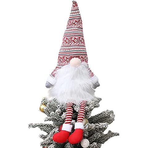 Bafeil Christmas Tree Topper,Gnome Christmas Decorations Cover