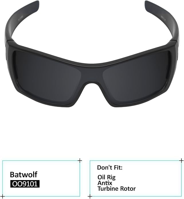 Image of Galvanic Replacement Lenses for Oakley Batwolf OO9101 Sunglasses - Multiple Choices