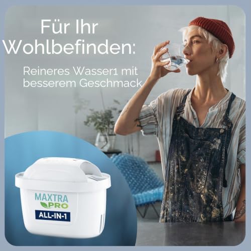BRITA Wasserfilter Kanne Marella, 3x MAXTRA PRO Pure Performance Kartusche