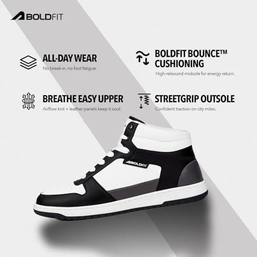 Image of Boldfit Sneakers for Man Lightweight Shoes for Men Comfortable Sneakers for Men Casual Shoes Mens Soft Cushion Insole Lace Up Casual Boys Shoe Sneaker ZeonX