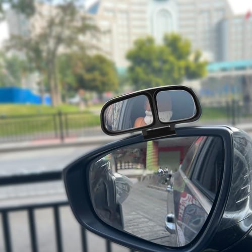 Image of Blind Spot Mirror Adjustable 360 Degree Car Side Mirror, HD Glass Rear View Exterior Accessories Frame Thickness Less than 5MM for Car SUV (dual mirror right)