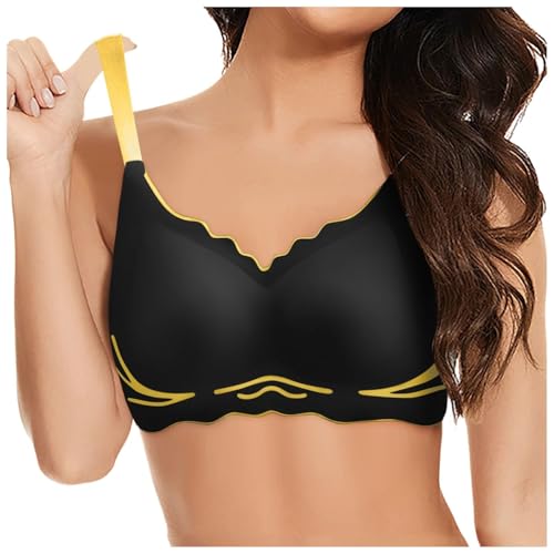 Soutien-Gorge de Sport Push-up Sans Armatures Idéal Yoga et Running Grandes Tailles Couverture Totale