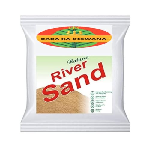 Image of BKD Natural River Sand (1 Kg) (Substrate Pure Organic Plants Soil Mix Additive, Plants Gardening | River Sand for Aquarium 1 Kg for Cactus Succulent Bonsai| Home Decor)
