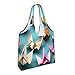 Imagen de LLOTPQ Bolsas de lona con estampado de grúa de papel origami