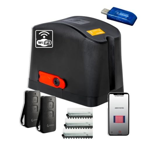 Motor de Portão Garen Fit Connect 220V com Wi-Fi App GSmart 4.0 e 3,5m de Cremalheira