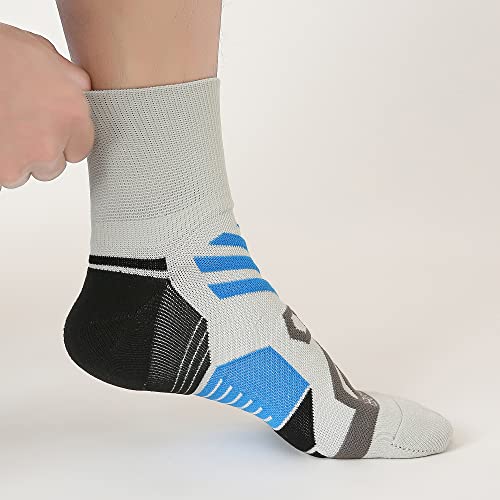 WANDER Athletic Ankle Socks Wicking Anti-Blister Lightweight Performance Running Socks for Men&Women with Cushion 3 Pairs4