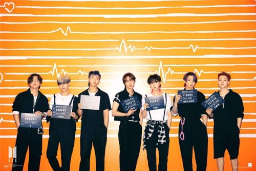 Scorpio Posters BTS - Lineup - K-Pop Band Poster - Officially Licensed - 36" x 24"
