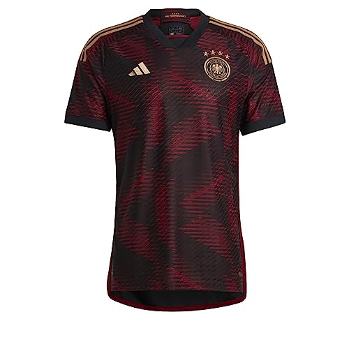 Adidas Camiseta de fútbol para Hombre de Alemania 2022, Negro/Rojo, Large