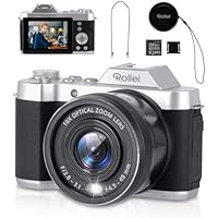 Rollei Powerflex 10x Retro Cámara Digital, 64MP 4K Camara de