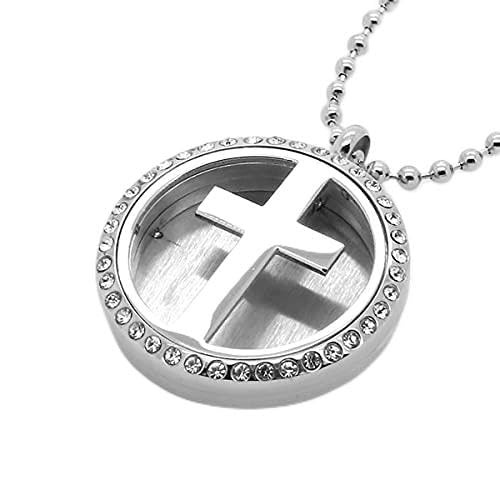 Pendentif diffuseur d'huiles essentielles en acier inoxydable noble