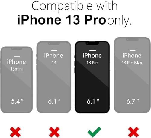 Image of iPhone 13 pro Transparent Case | Shockproof Bumper & Camera Protection | Magsafe Compatible | Sleek Hard Crystal Back Cover for iPhone 13 pro - Clear