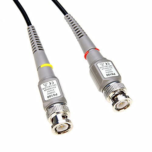 Image of ThreeH P6100 100 MHz Oscilloscope Probe with BNC to Minigrabber Test Lead Accessories Kit