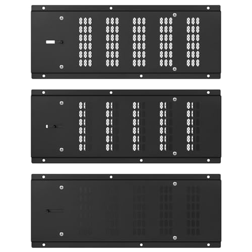 Foundation Vent Cover,Crawl Space Vent Cover for Foundation Garage Attic Home Improvement,16"x6.5" 3PCS Outdoor Crawl Space Air Wall Vent Cover with Damper&Screen to Reduce Moisture,Black