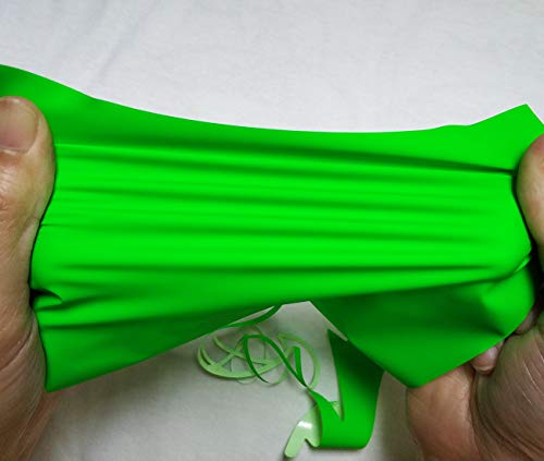 Image of FUNKAKA Heat Transfer Vinyl Neon Green HTV Rolls, 12 inch x 9ft Iron on Vinyl