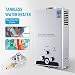 Z ZELUS 8L Calentador de Agua LPG Calentador de Agua Instantáneo 16KW...