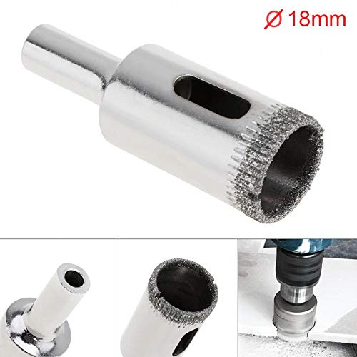 Broca de núcleo diamantada 18mm para vidrio y cerámica miniatura 7
