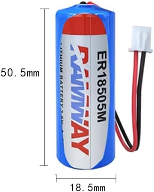 (4-Pack ER18505M with White Plug 3.6V 3500mAh A Size Non Rechargeable Lithium Battery