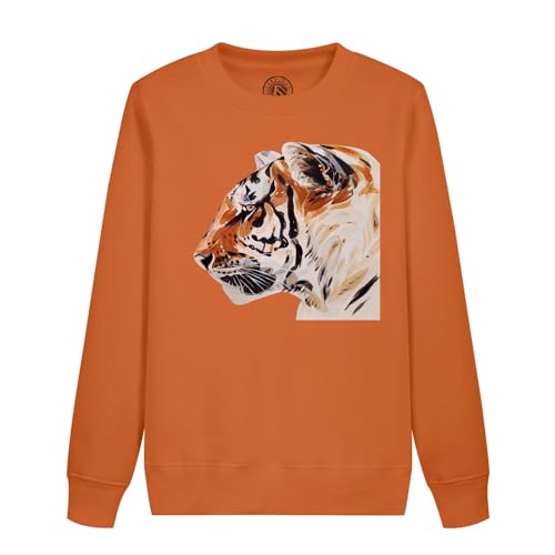Sweat enfant tigre à l'encre idéal pour l'école et les sorties créatives