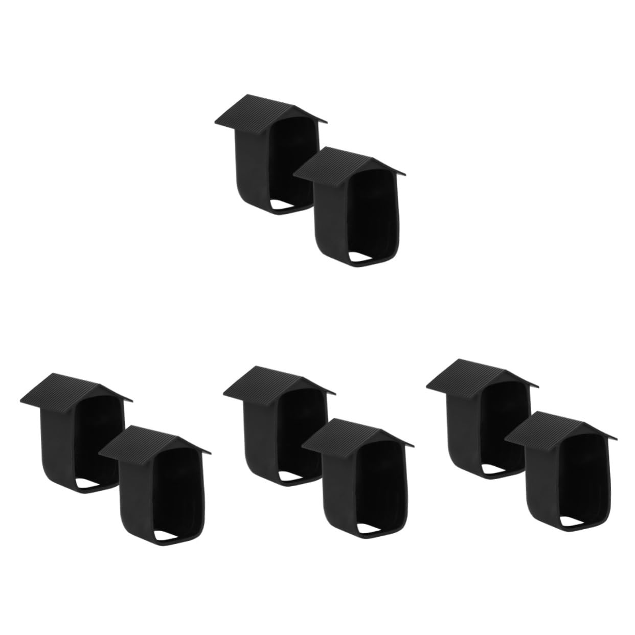 HOMSFOU 4 Set Custodia Della Fotocamera Custodia Fotocamera Copertura Antipioggia Protettivo Sicurezza Esterna Macchinetta Fotografica Protezione Per Esterna Black 2 Pezzi*4