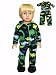 American Fashion World Green Yellow Dino Pajamas for Boys Made for 18-inch Dolls fits 18-inch American Dolls and More