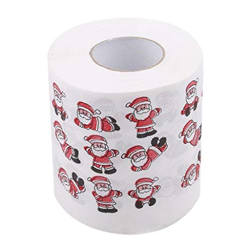 1PC Christmas Tree Christmas Decorations Christmas pattern color toilet paper Santa Christmas tree printed tissue