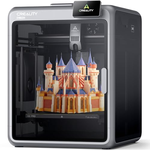 Image of Creality K2 Pro (A) 3D Printer, Support Multi Color 3D Printing Needs CFS, 600mm /s High-Speed Printing, Smart Auto Leveling, Active Chamber Heating, Dual AI Cameras, Large Build Volume 300x300x300 mm