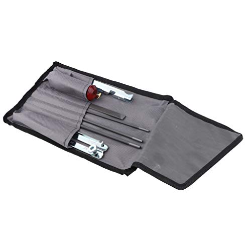 HomeDecTime 8pcs Chainsaw Sharpener Kit With Wood Handle,Depth Gauge,3/16'' Round Files