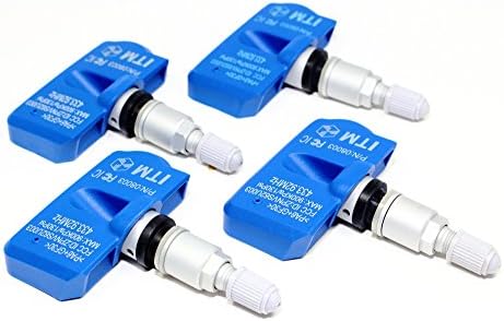 Set of 4 ITM TPMS Tire Pressure Sensors Replacement for OE Part 36106856227 Aluminum Valve