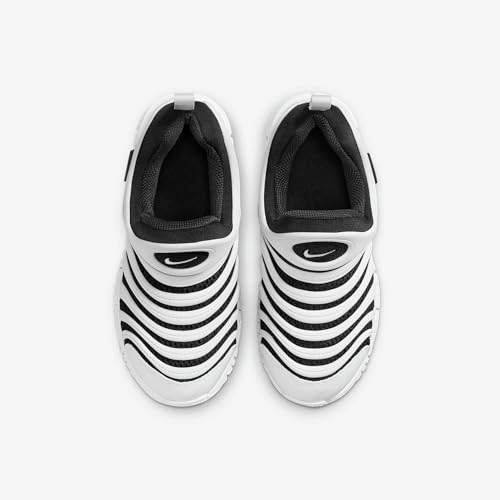 Nike Dynamo Free Little Kids' Shoes (IB7245-100, White/Black)4