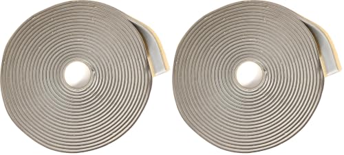 Image of Butyl Tape 1 /8 inch x 3 /4 inch x 50' Gray (Choose 3 /4 inch or 1 inch Width) Seal Windows, Air Conditioning, RV, and Refrigeration Stronger Than Putty Tape (Pack of 2)
